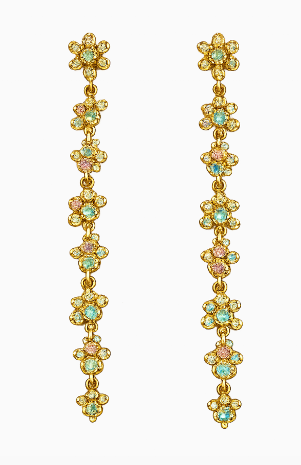 Golden Garden Cascade Earrings