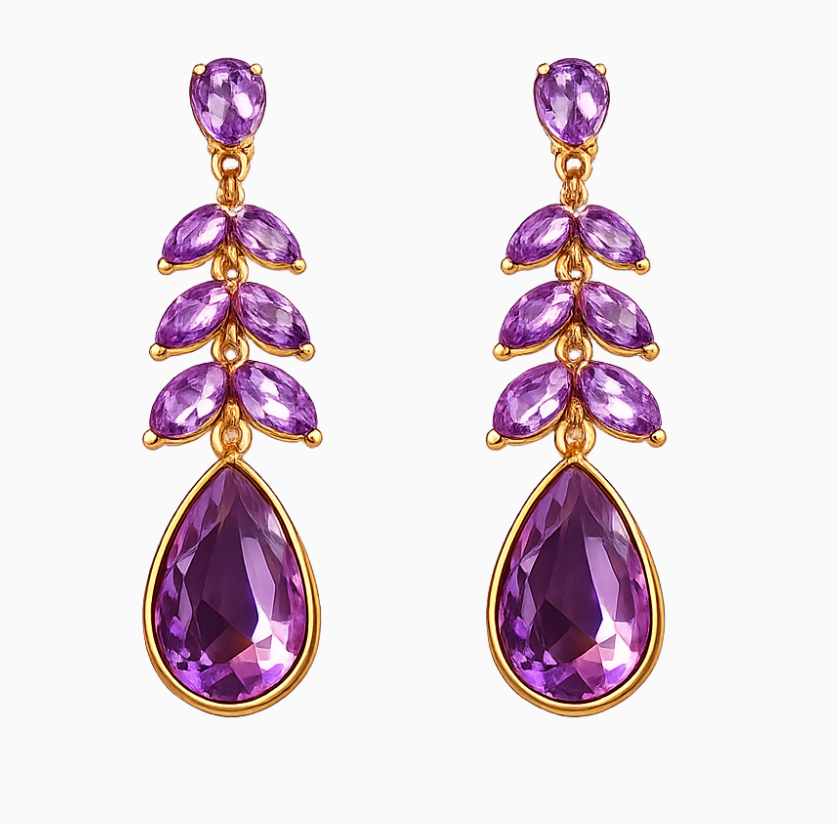 Amethyst Cascade Earrings