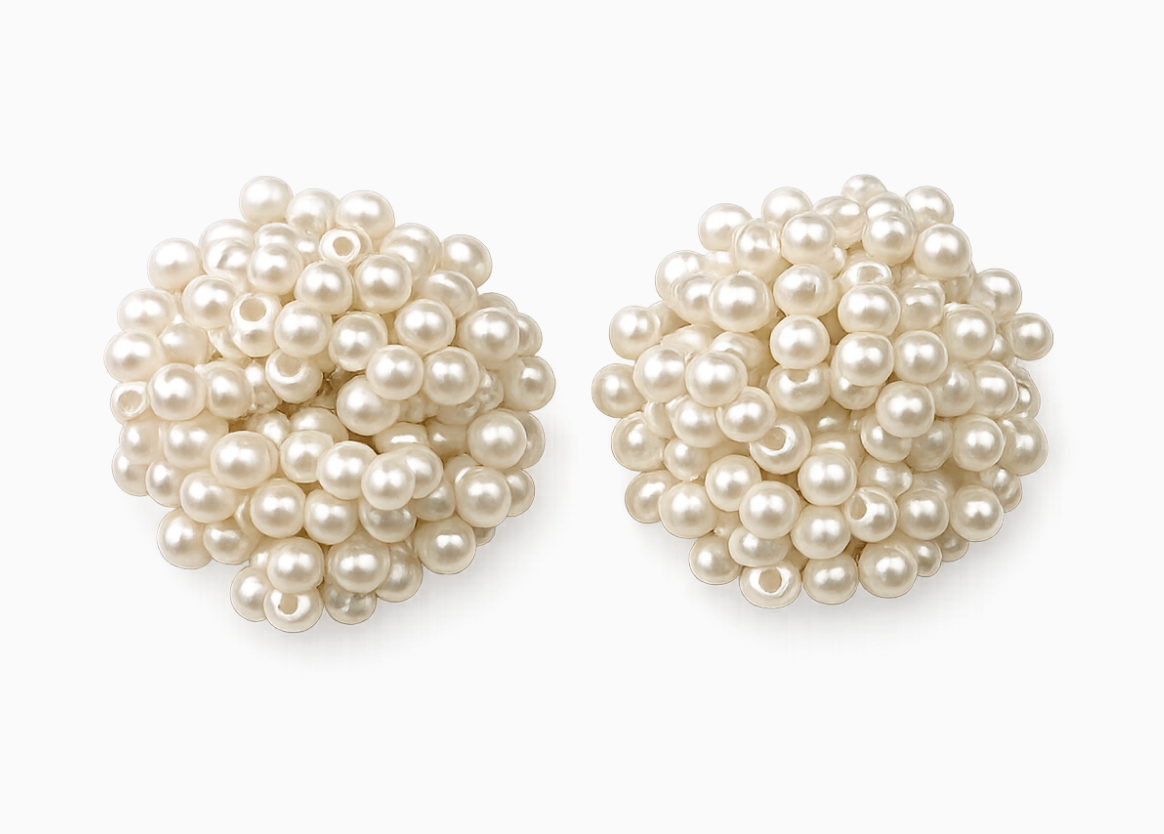 Pearl Blossom Stud Earrings