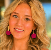 Hot Pink Pop Drop Earrings