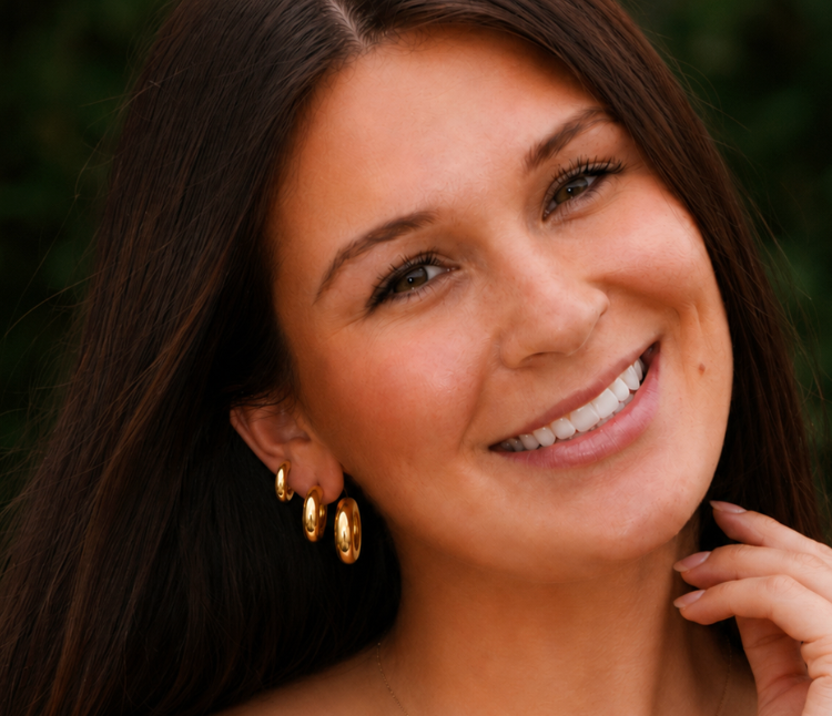 Bubble Hoop Huggie Trio Earrings