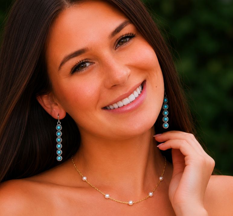 turquoise drop earrings