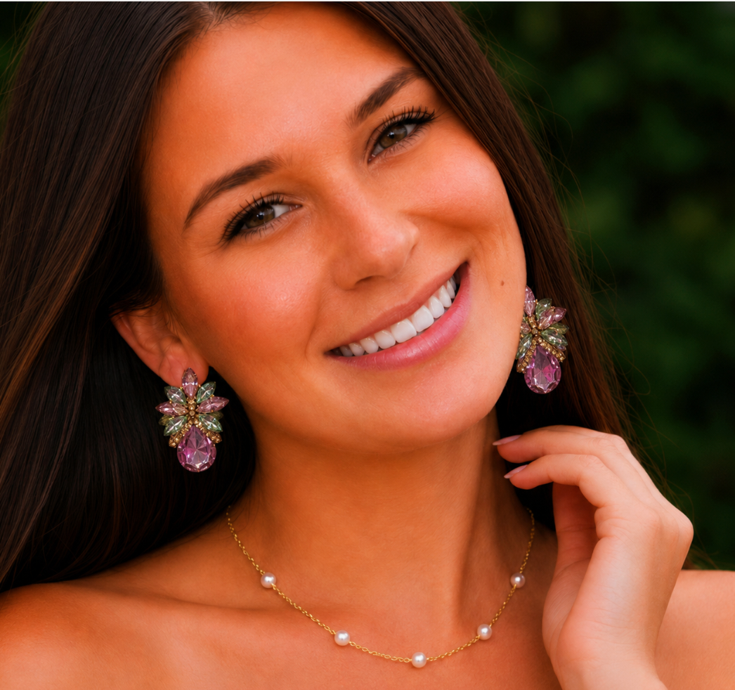 Petal Prism Statement Earrings
