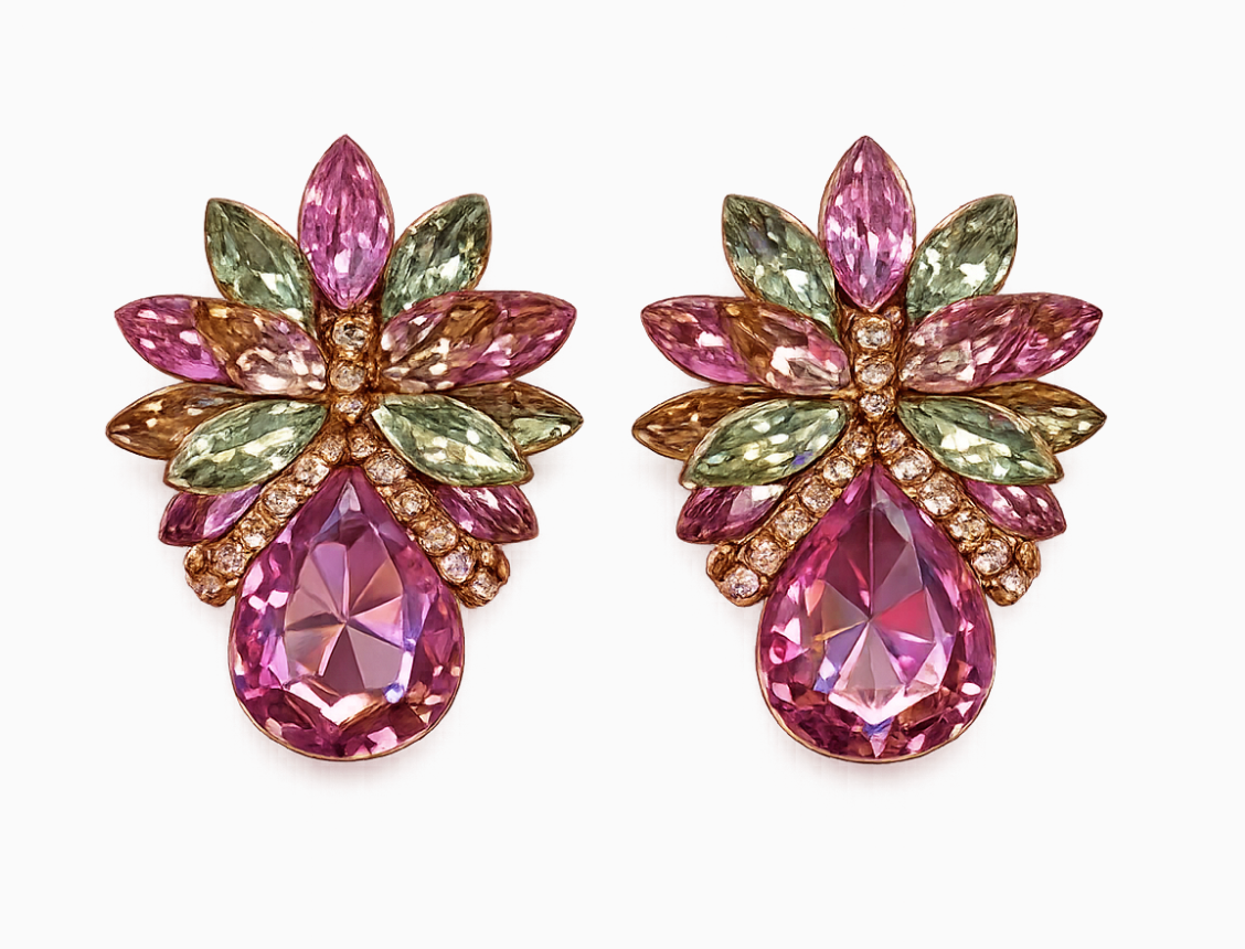Petal Prism Statement Earrings