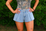 Denim Bubble Shorts