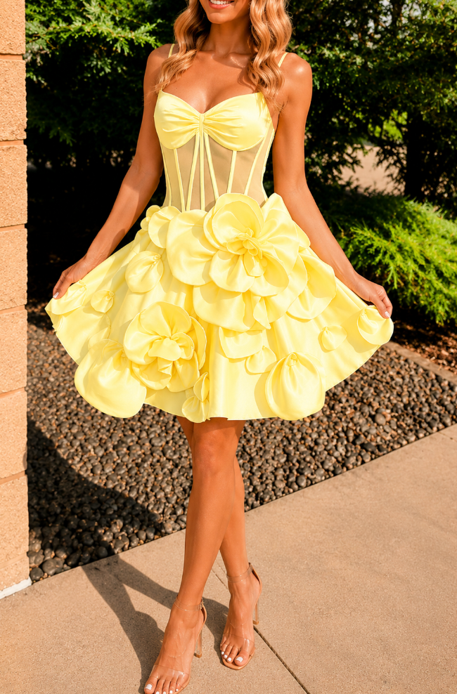 Buttercup Bloom Mini Dress