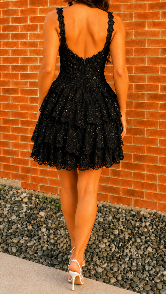 Jovani 37080A Enchantment Lace Cocktail Dress
