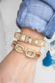 Rhinestone Hinge Bangle