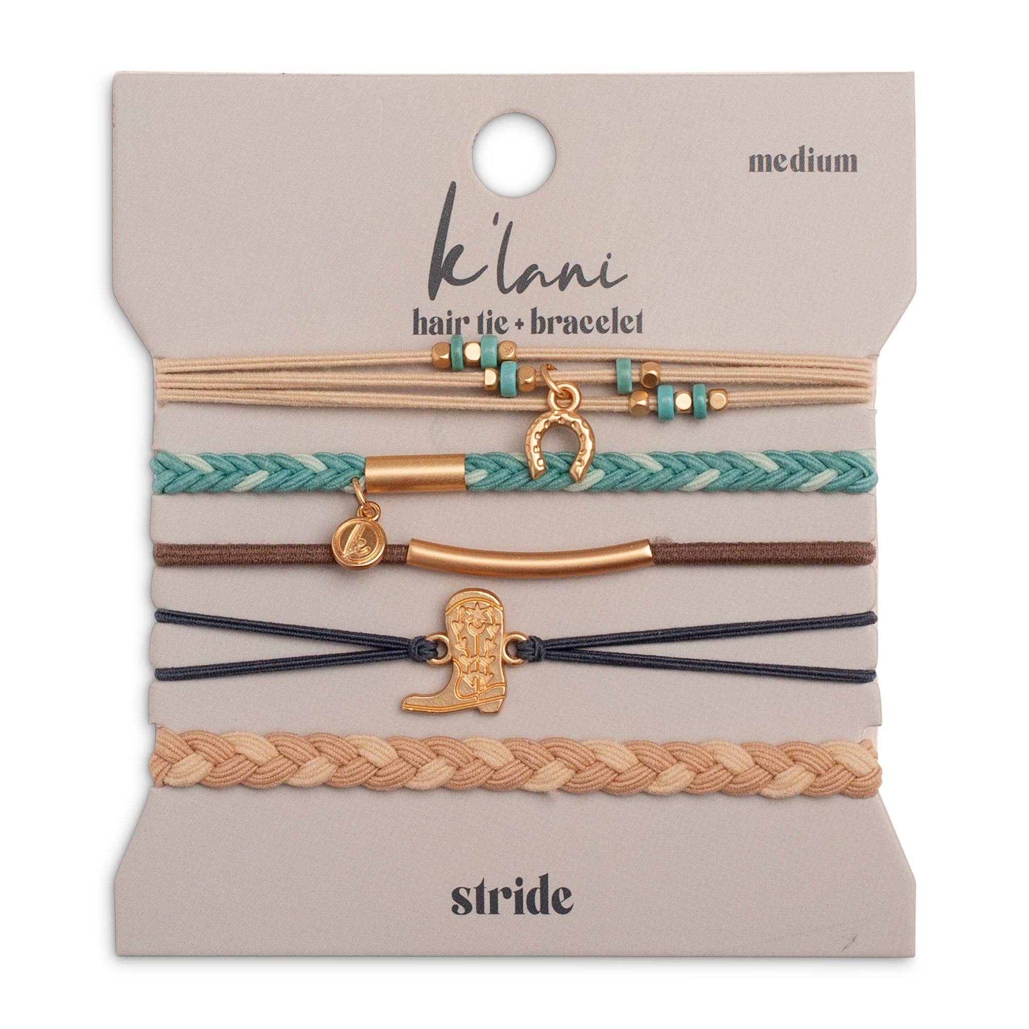 Stride Bracelet & Hair Tie Set