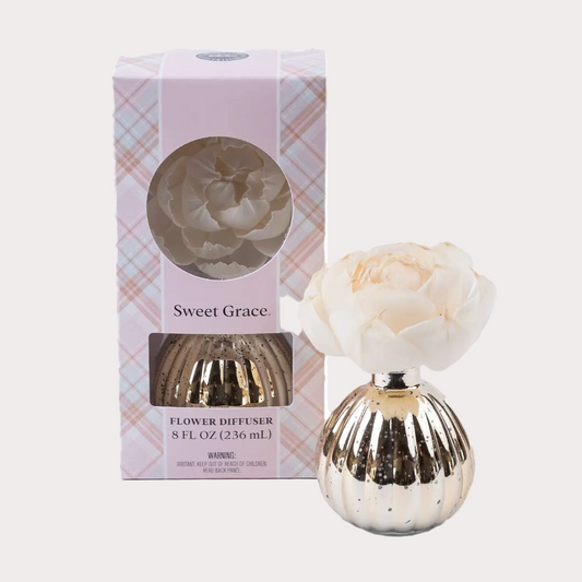 Sweet Grace Plaid Flower Diffuser