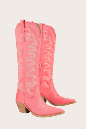 Coral Crush Western Boots