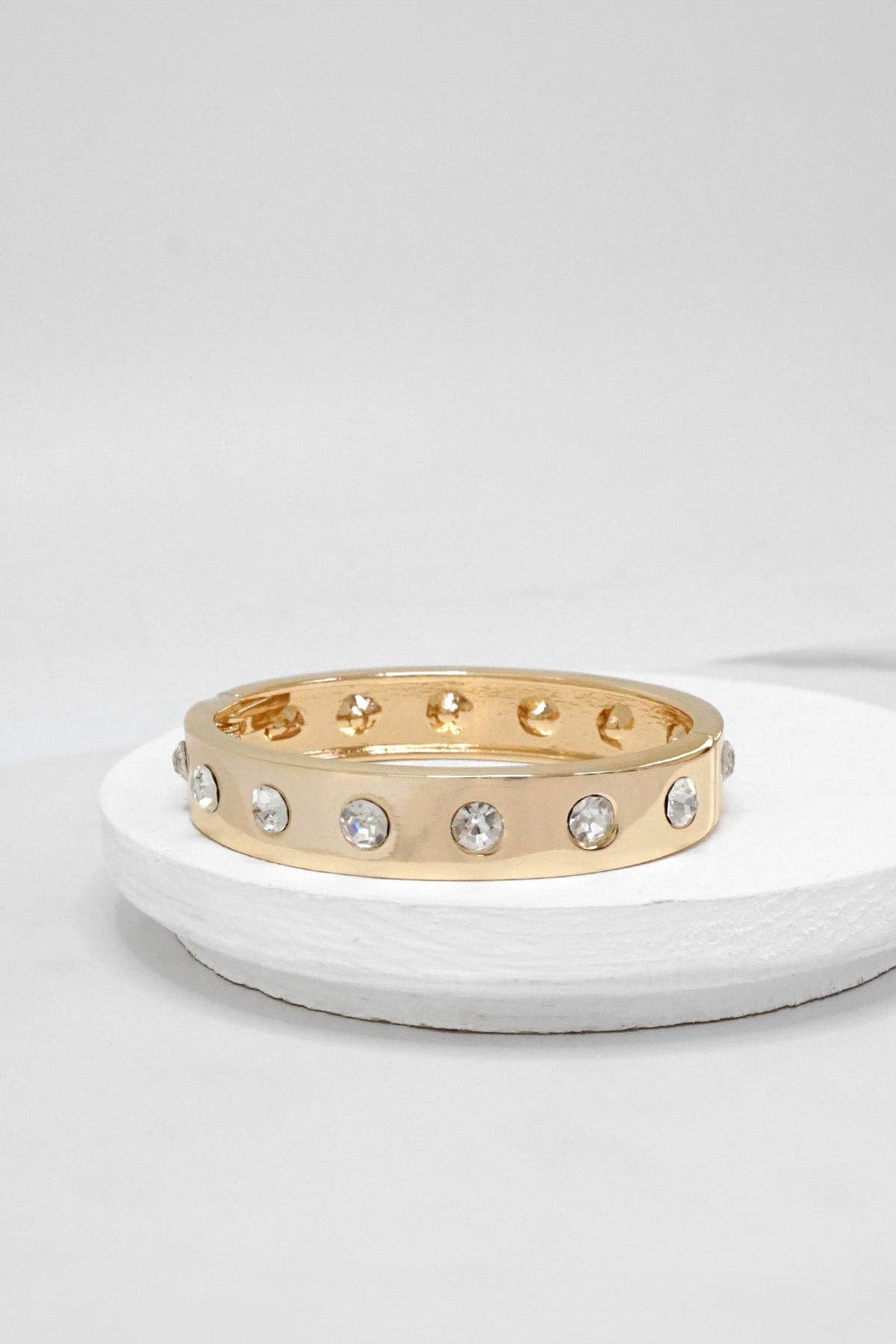 Rhinestone Hinge Bangle